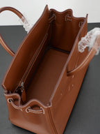HM Birkin Shadow 25cm Camel Leather 284507