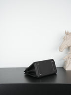 HM Birkin Shadow 25cm Black Leather 284509