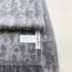 SCARF 180 CM IN MO GRAY CASHMERE AND WOOL 405471