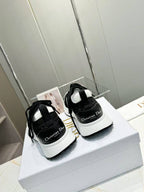 CD RUN SNEAKER 25S IN BLACK MESH FABRIC TWO-TONE SOLE