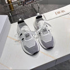 CD RUN SNEAKER 25S IN BLACK AND WHITE MESH FABRIC TWO-TONE SOLE