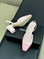 CC SLINGBACK 25S 65 MM IN LIGHT PINK LAMBSKIN