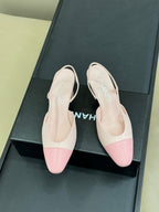 CC SLINGBACK 25S 65 MM IN LIGHT PINK LAMBSKIN