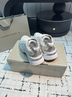 LIGHTSTAR SNEAKERS WITH WHITE CALFSKIN AND MESH UPPER AND WHITE STAR