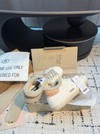 SUPER STAR SNEAKERS WHITE CALFSKIN WITH SILVER GLITTER STAR