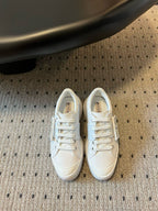VIV' SKATE SNEAKERS IN WHITE SMOOTH CALFSKIN CRYSTAL BUCKLE