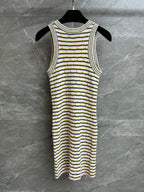 CC 2025 Dress Pink Yellow mix Black Tencel