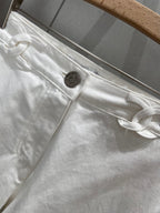 CC 25 Logo Jeans White Cotton