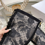 NAUGHTILY-D BOOT BLACK TRANSPARENT MESH AND SUEDE EMBROIDERED WITH ROSES MOTIF 35 MM