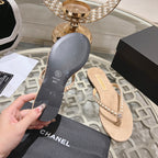 PEARL THONG SANDAL IN SEPIA TAN SUEDE