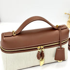 LP Extra Pouch L23 Caramel Calfskin Canvas 282137