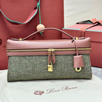 LP Extra Pouch L29 Muted Pink Cashmere Calfskin 282247