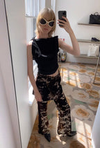 DIOR 25S CORDUROY CAMOUFLAGE PANTS STYLE 006