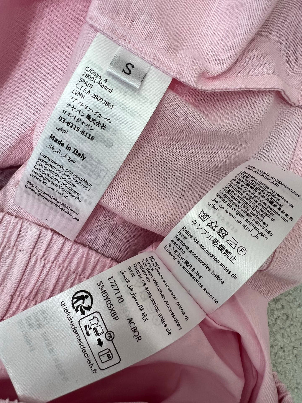 LINEN 25S BLAZER TRORS SET 265616