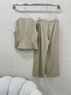 DIOR WIDE-LEG PANTS AND VEST SET 275206