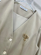 DIOR WIDE-LEG PANTS AND VEST SET 275206