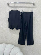 DIOR WIDE-LEG PANTS AND VEST SET 275208