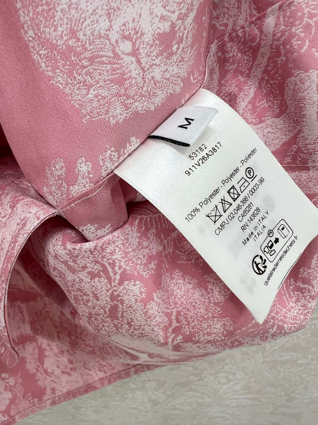 DIOR HOODED HALF-ZIP PRINTED DRESS 275178