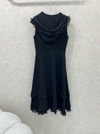 DIOR SLEEVELESS DRESS WITH RUFFLED SHOULDERS AND HEM 269143