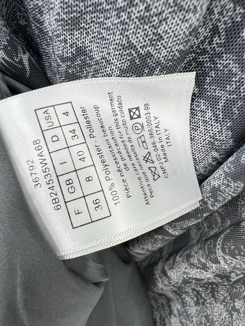DIOR SPAGHETTI STRAP DRESS IN DARK GREY