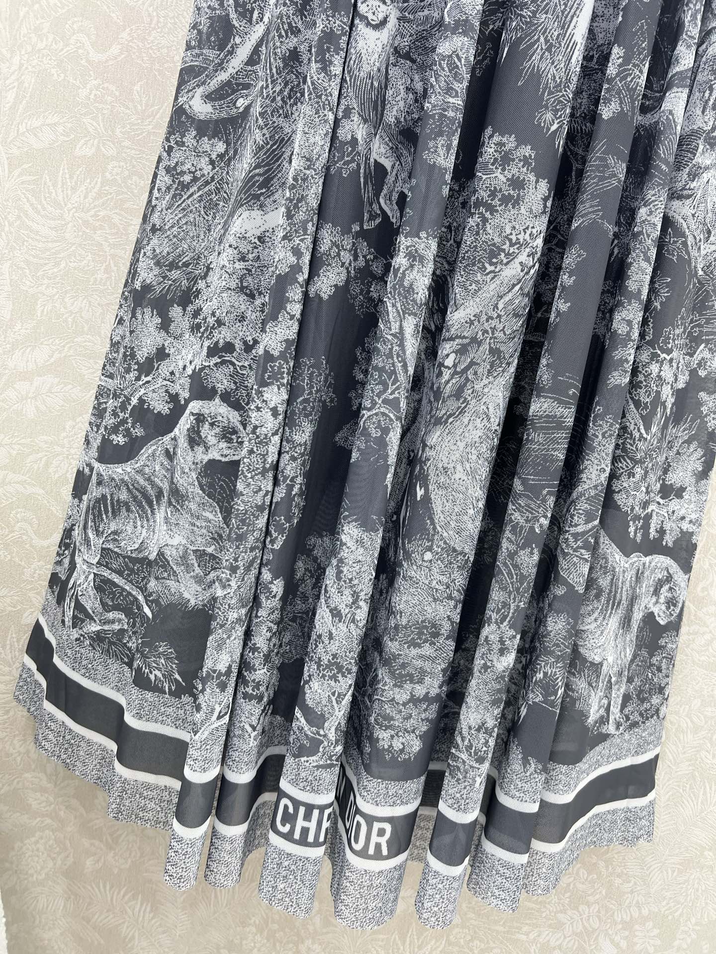 DIOR SPAGHETTI STRAP DRESS IN DARK GREY