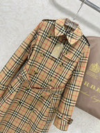BURBERRY PLAID TRENCH COAT 275085