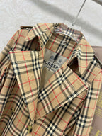 BURBERRY PLAID TRENCH COAT 275085