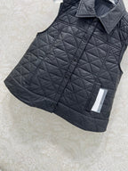 MONCLER 25S DOWN VEST IN BLACK 100