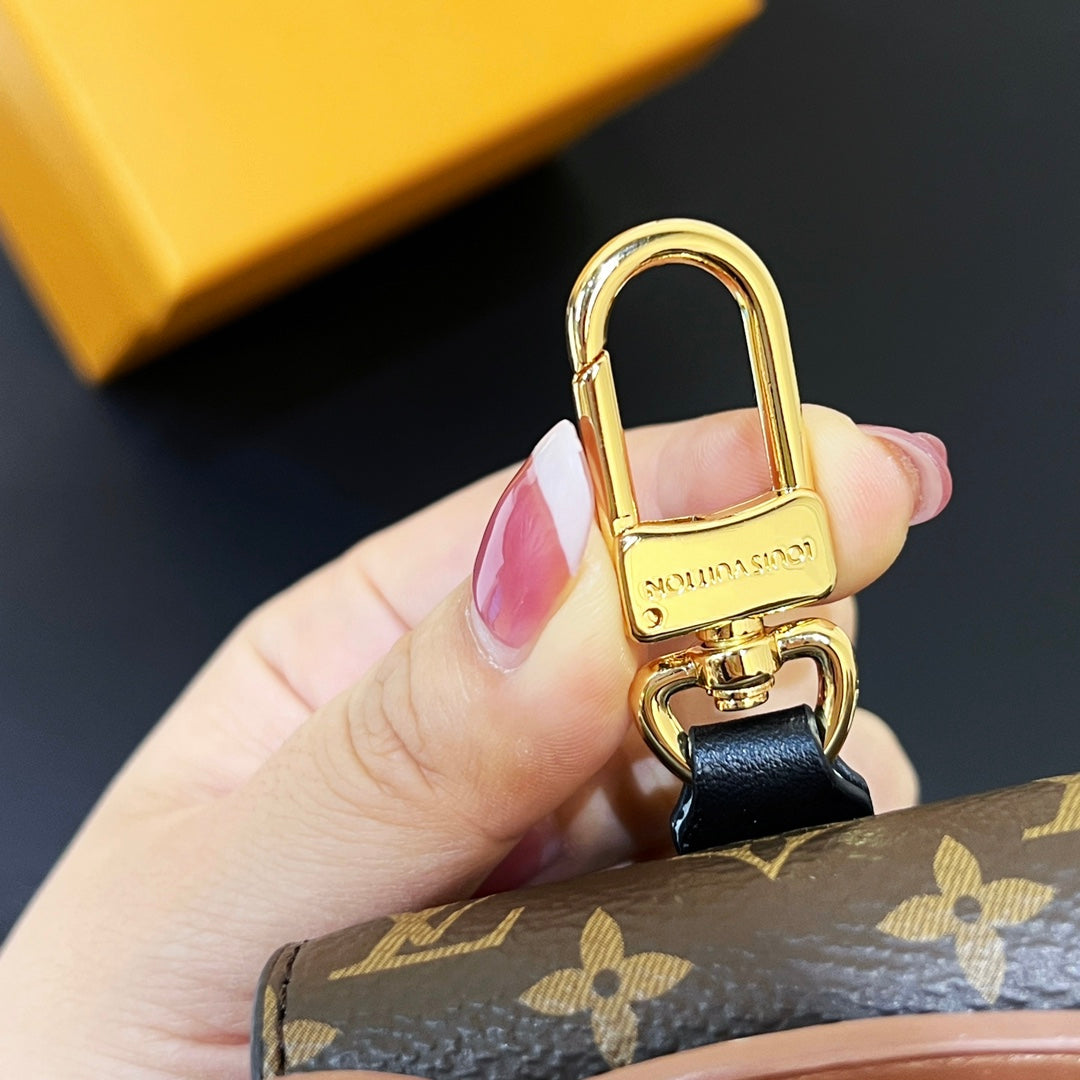 LV Teddy Bear Earphone Bag Charm