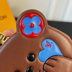 LV Teddy Bear Earphone Bag Charm