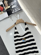 LW 25S HALTER NECK KNIT TOP 265542