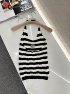 LW 25S HALTER NECK KNIT TOP 265542
