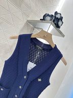 CHANEL 25S ACCORDION-KNIT BLAZER 265525