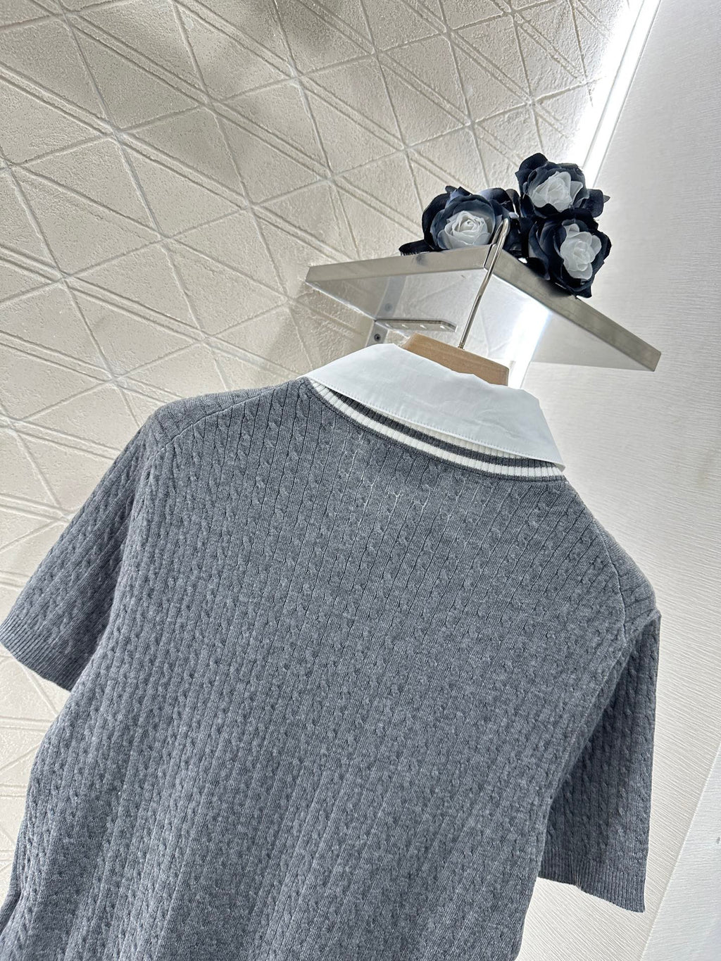 MIU 25S TWO PIECE KNIT JACKET 265538