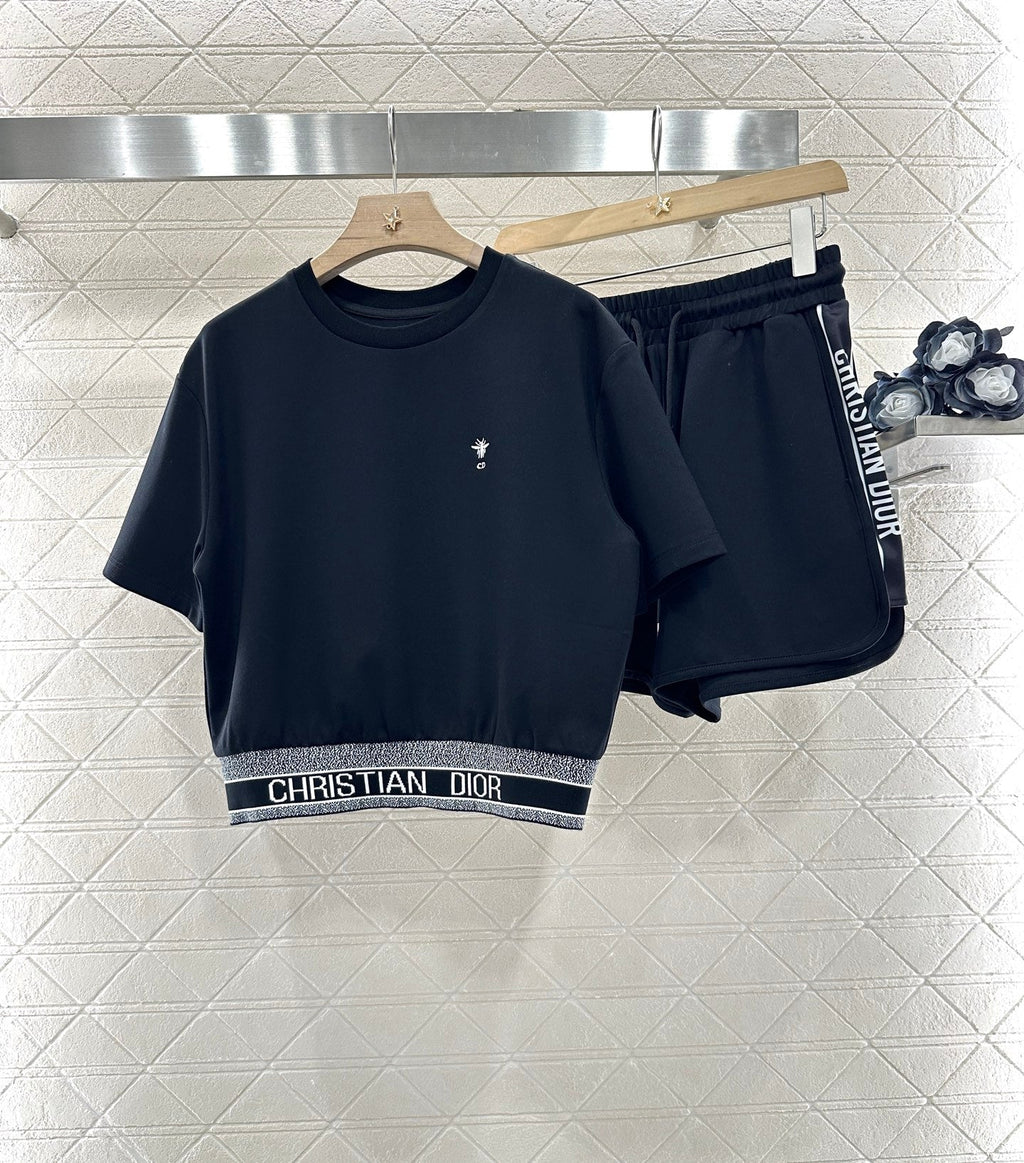 DIOR SHORT SLEEVE SET 25S IN COTTON 265645