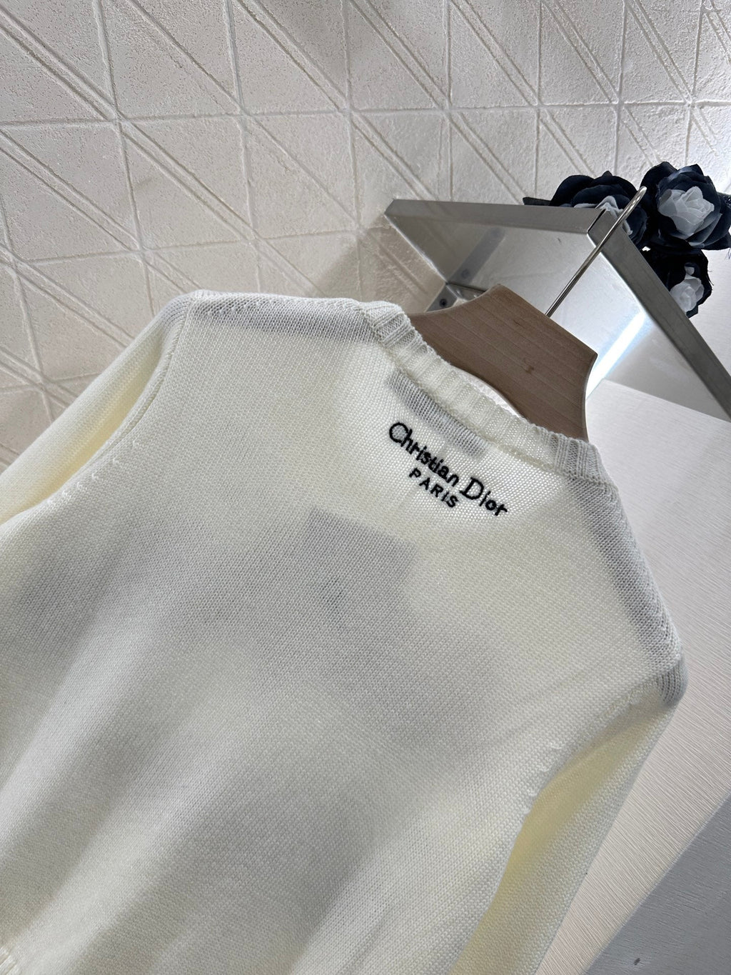 DIOR EMBROIDERED LANDSCAPE KNIT SWEATER 272309