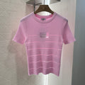 CHANEL FITTED SHORT-SLEEVE KNIT TOP 276498