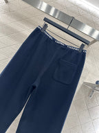 CHANEL 25S WIDE-LEG FLEECE-LINED PANTS 403