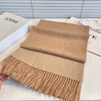 SCARF 190 CM IN CAMEL BEIGE LAMBSWOOL 413839