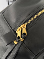 Balenciaga Carrie Bowling Ball Bag Black Lambskin