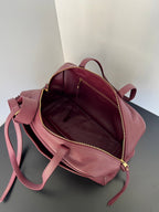 Balenciaga Carrie Bowling Ball Bag Wine Red Lambskin ()