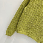GUCCI CLASSIC KNIT CARDIGAN IN BUTTER YELLOW 267475