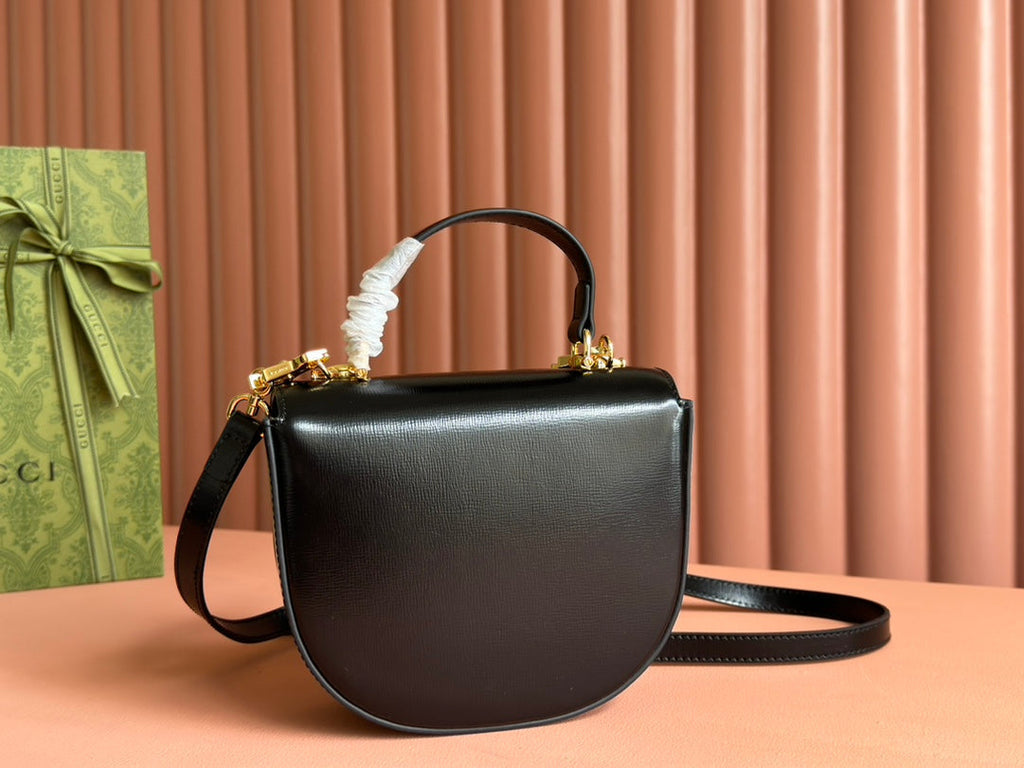 Gucci Horsebit Bag Black Leather 239811