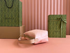 Gucci Ophidia 20cm Bag Pink Canvas 239922