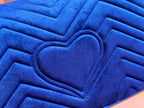 GUCCI 25S GG MARMONT 26 CM IN DARK BLUE VELVET WITH GOLD HARDWARE