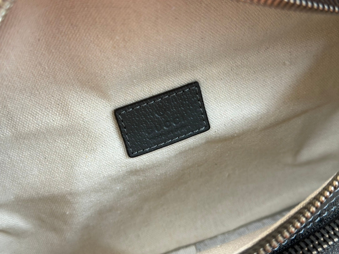 Gucci Interlocking G belt bag Gray Leather Canvas 248165