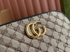 Gucci Marmont Bag 24 Beige mix Brown Canvas 240076