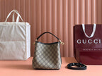 Gucci Ophidia 20.5cm Bag Ebony Black Canvas 248560