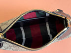 Gucci Ophidia 24.5cm Bag Ebony Black Canvas 248561
