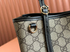 Gucci Ophidia 31cm Bag Ebony Black Canvas 248556